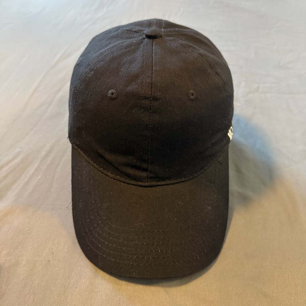 The Belly Boxes Black Cotton Adjustable Baseball Hat Cap Motherhood
